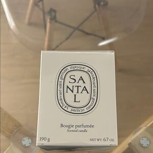 Diptyque Santal Candle in Elegant White